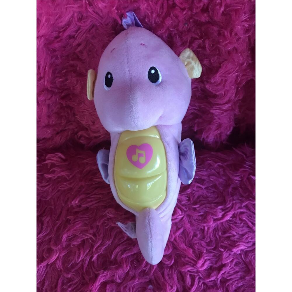 Fisher Price Pink Ocean Wonders Soothe and Glow Seahorse Musical Plush‎ Toy